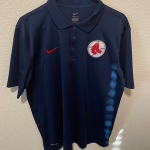 Nike Boston Red Sox Navy Polo Size Large